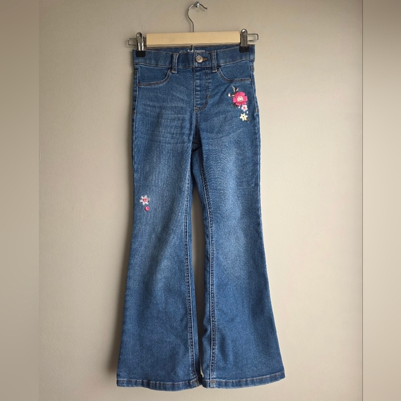 wonder nation Other - Wonder Nation Blue Kids Jeans with Pink Floral Embroidery